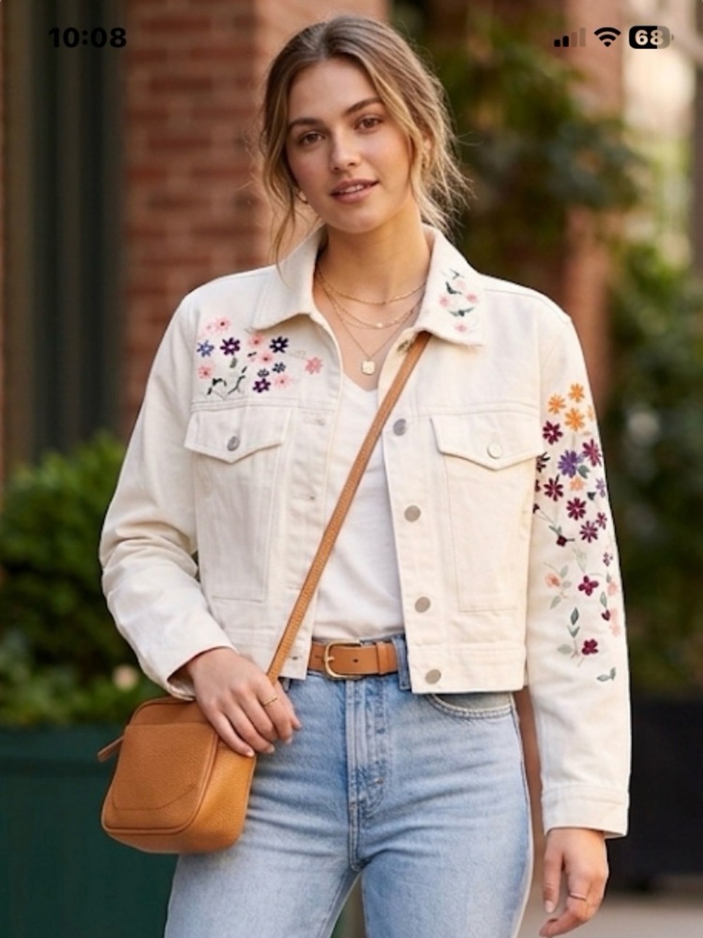 Dolan Anthropologie Floral Embroidered Jacket (M Ptp 21”) NWOT - Picture 2 of 7